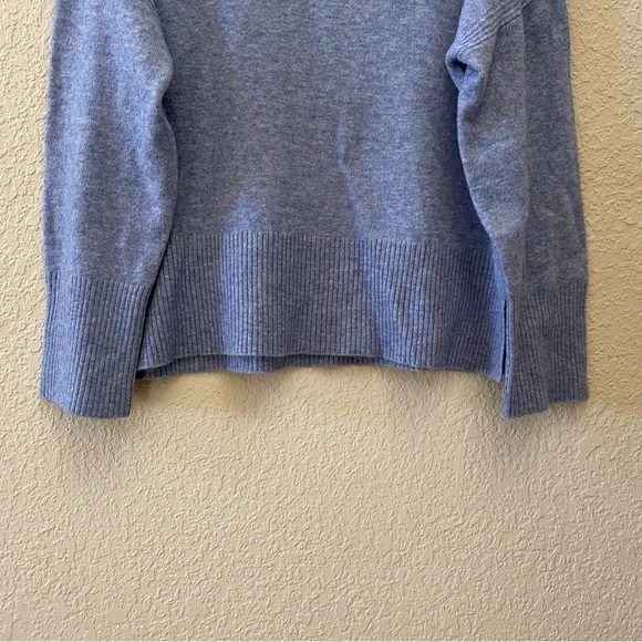 J. Crew Sweater Pullover Turtleneck Wool Alpaca Soft Cozy Classic Basic Blue XS - Picture 5 of 12